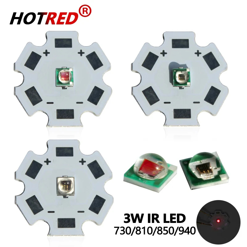 Ir Illuminator 850Nm Flashlight - عالية الطاقة LED رقاقة IR 730Nm