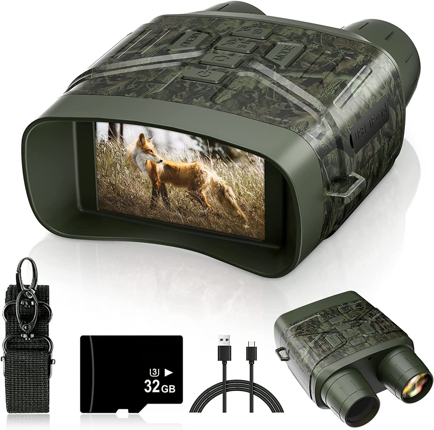 Digital Night Vision Binoculars 4K - مناظير تكبير رقمية 5X، أجهزة رؤية