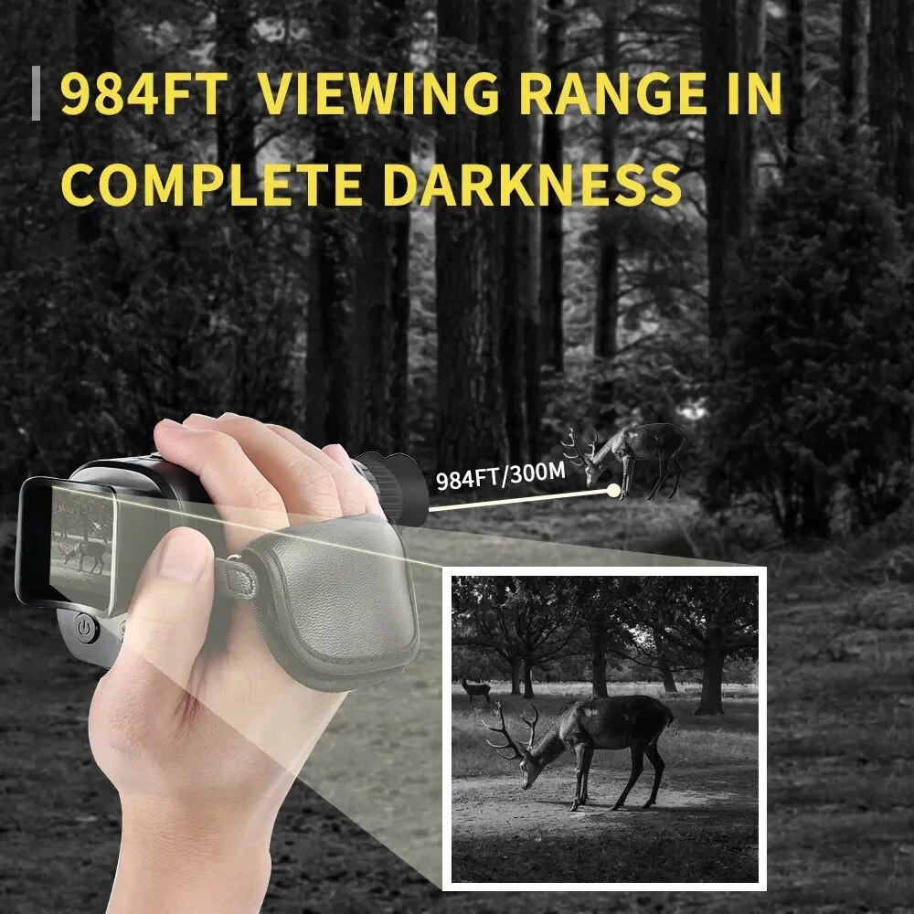 جهاز أحادي العين للرؤية الليلي - مراجعة Night Vision Monocular 1080P وسعره